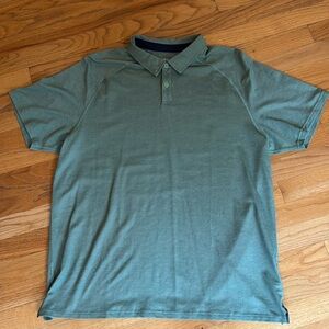RHONE Delta Pique Polo XL Green